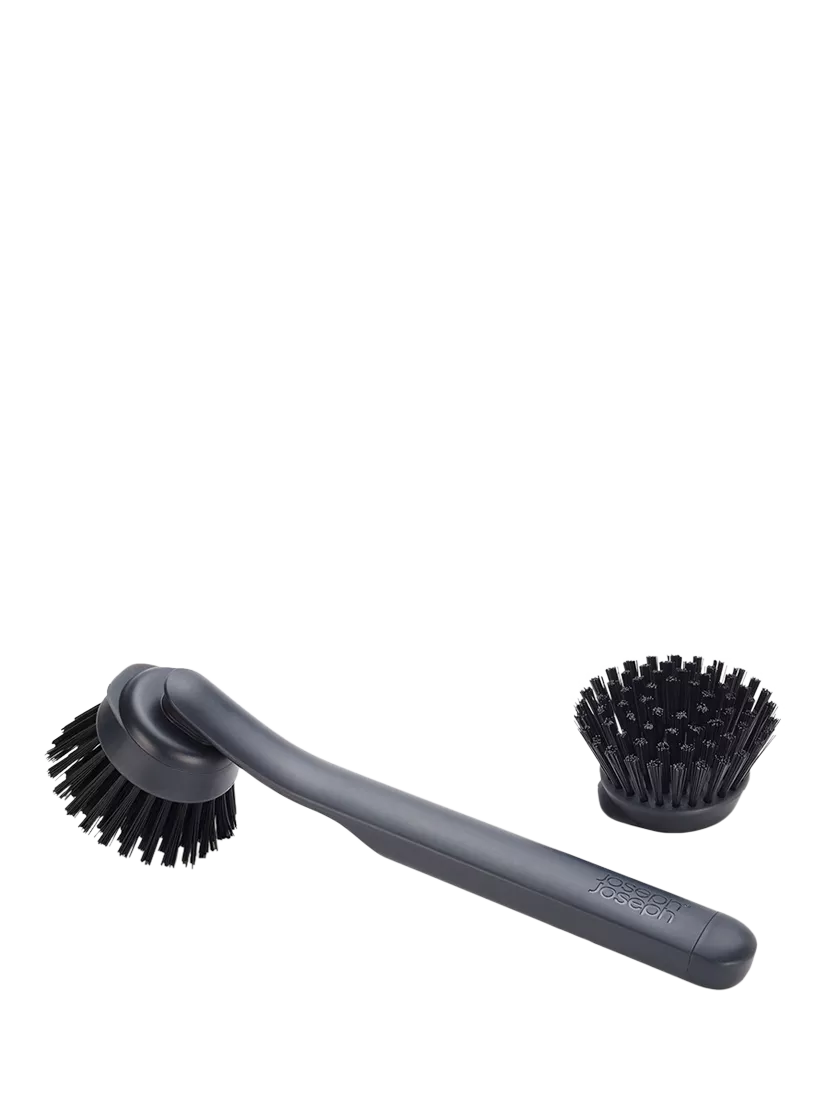 Joseph Joseph washing up brush with replacement head in graphite, UK version