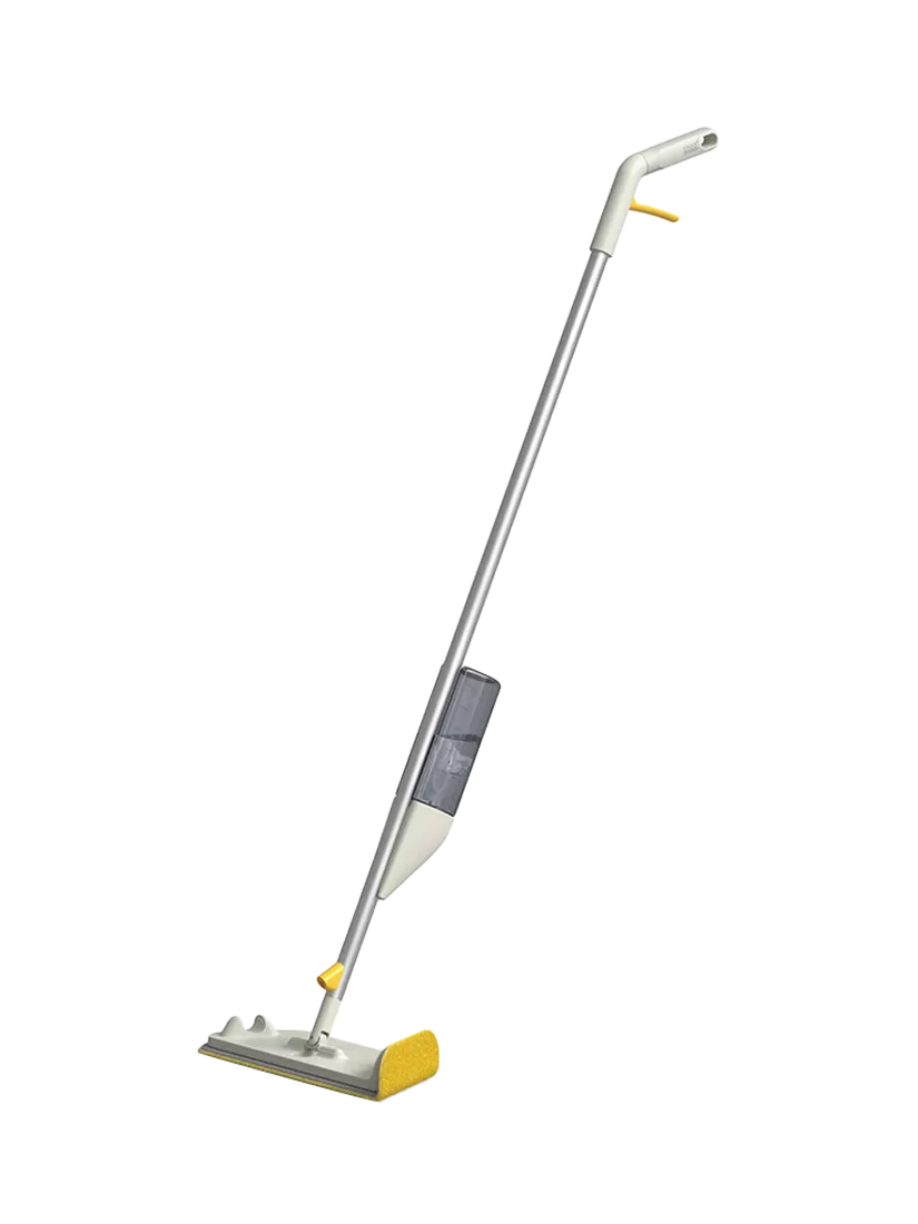 Joseph Joseph spray mop with scrub pad in Light Stone, UK version