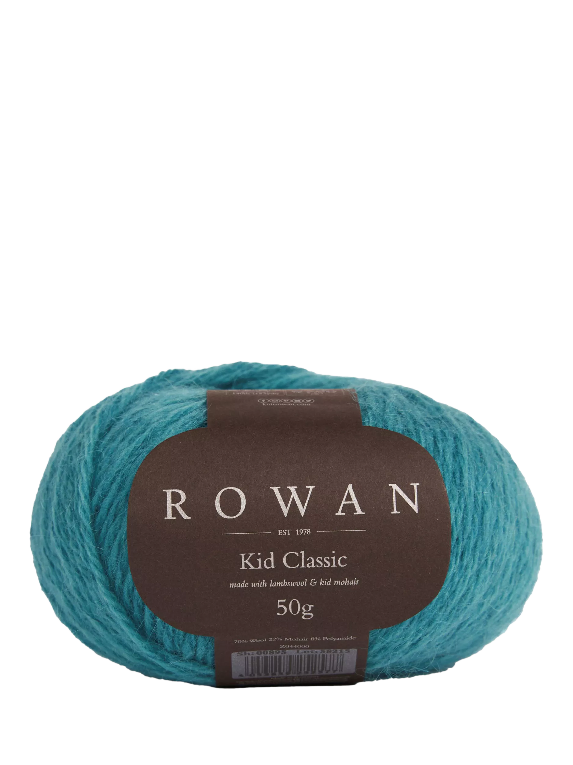 Rowan Aran-weight wool yarn in Sapphire colour, 50g, imported from the UK