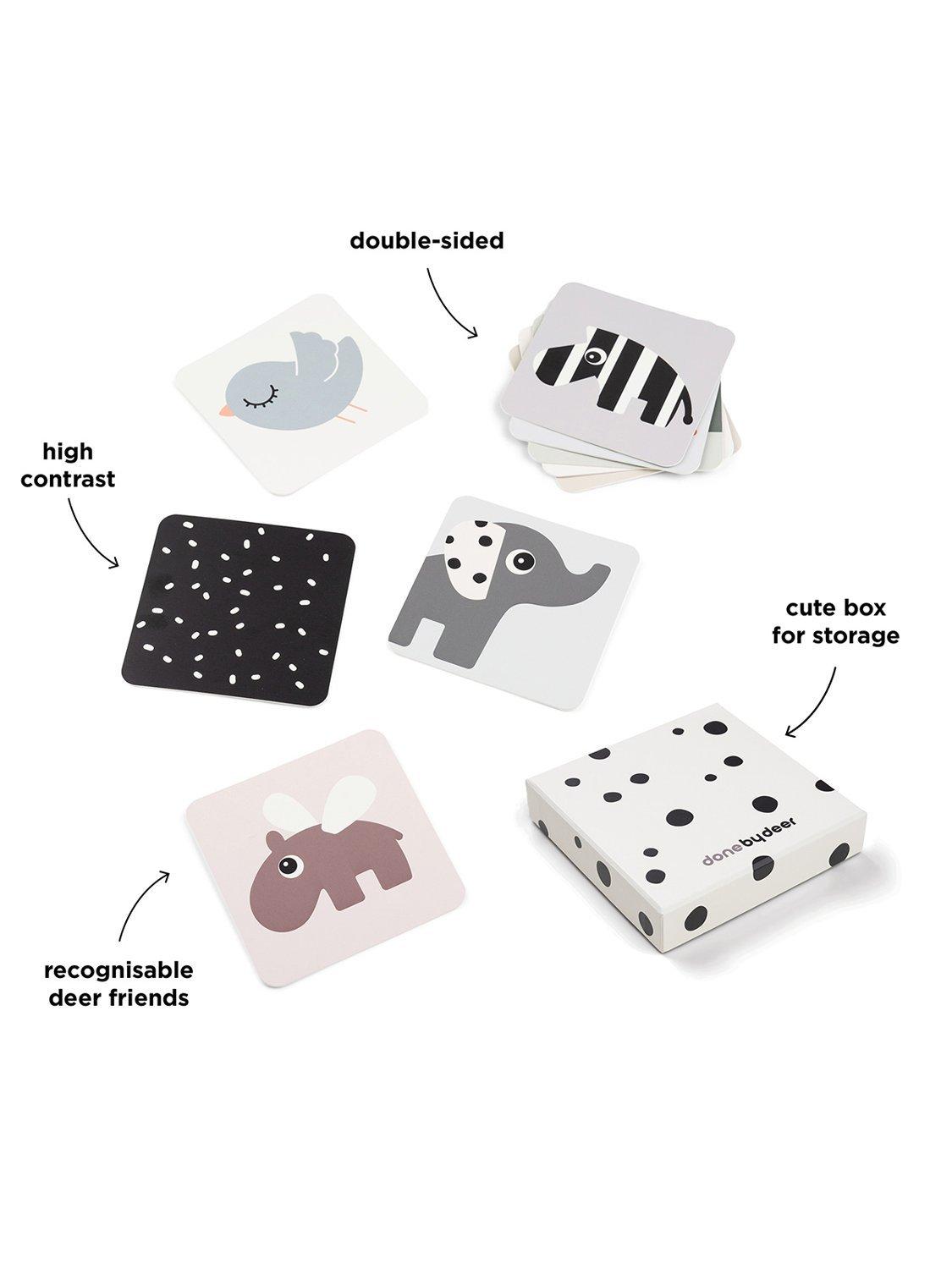 Done by Deer Contrast Cards Visual Stimulation 10 Pack - British product