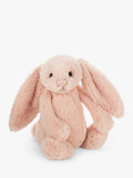 Soft Plush Bunny Toy with Cream Bobtail and Floppy Ears