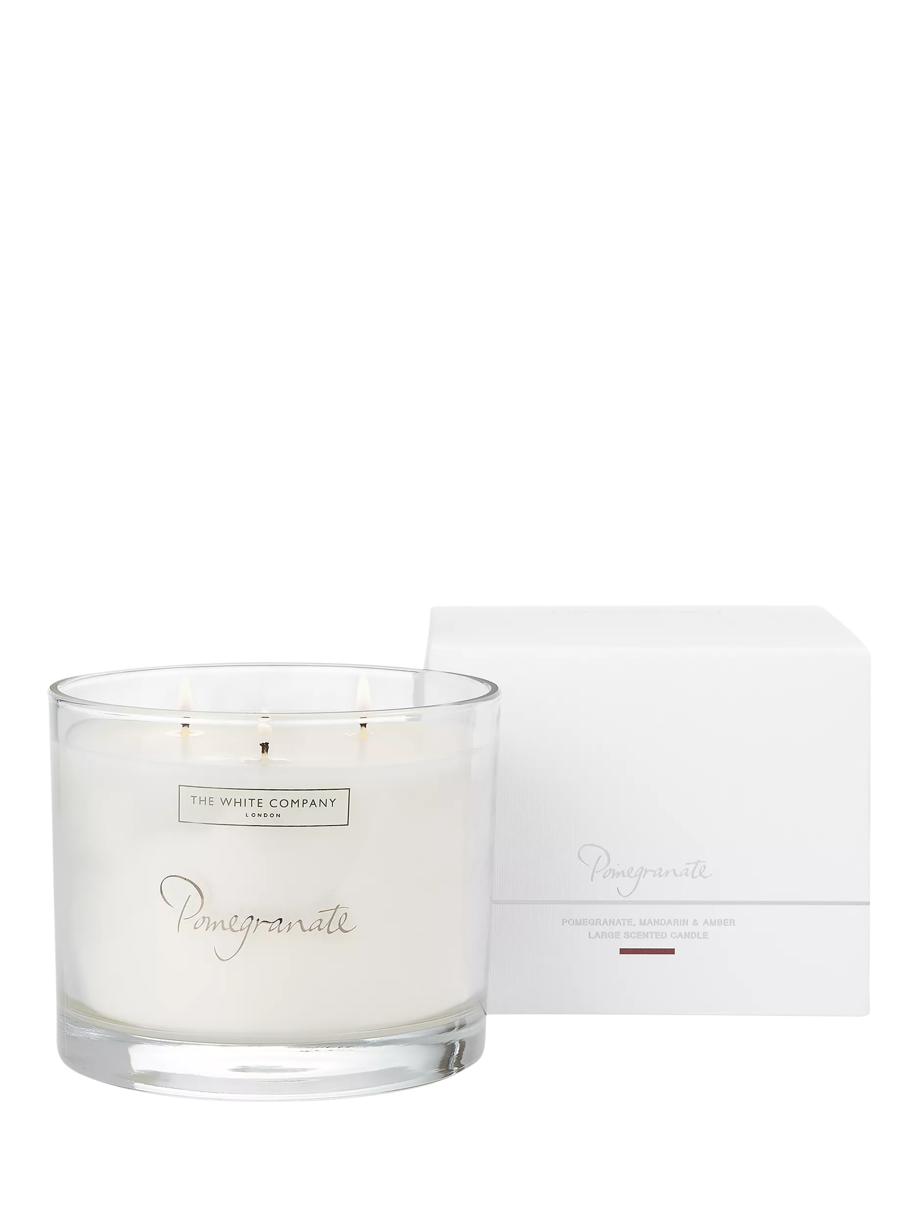 The White Company Pomegranate 3 Wick Candle 770g (British brand)