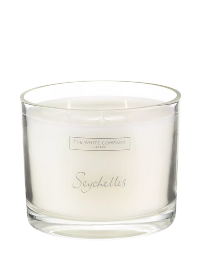 The White Company Seychelles 3 Wick Scented Candle 770g