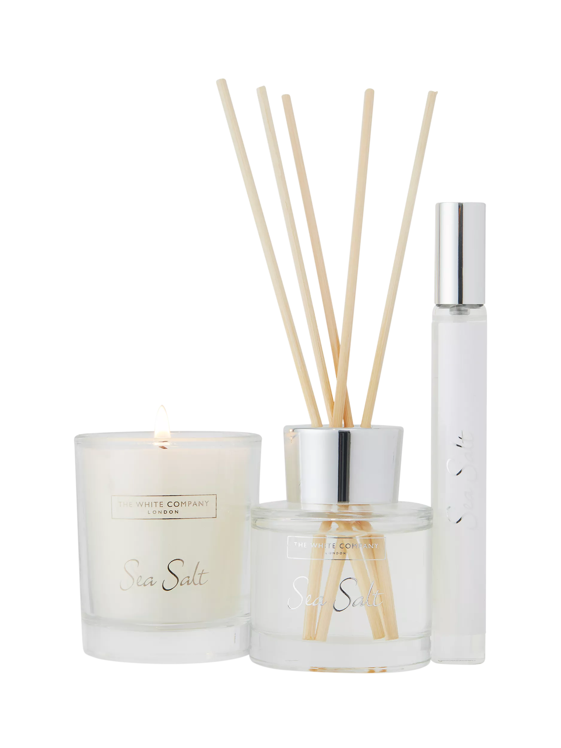 The White Company sea salt scented mini home fragrance gift set (British brand)