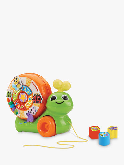 Spinning Activity Snail Toy with Light-Up Buttons and Shape Sorter