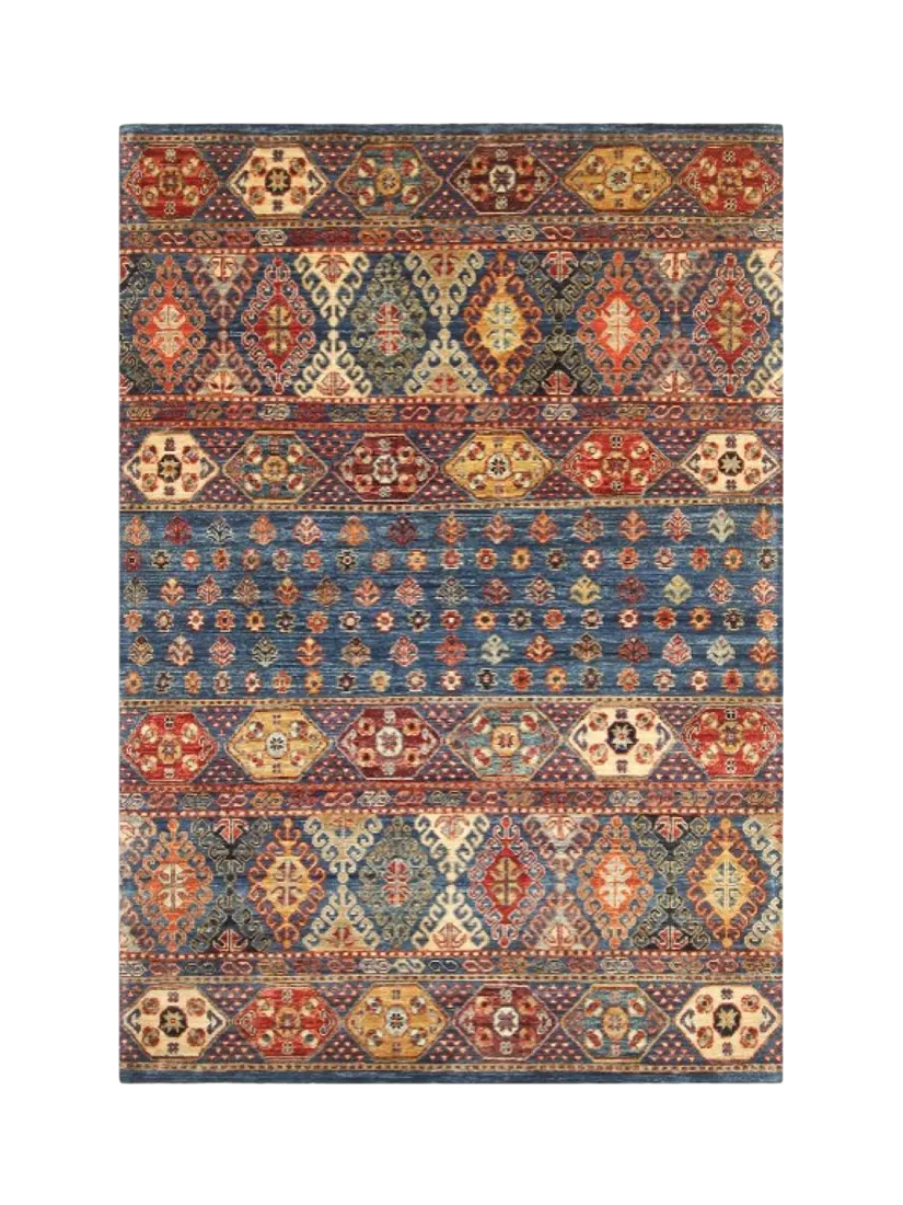 Gooch Oriental Khurjeen blue rug L177 x W121 cm, UK version