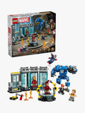 LEGO Marvel Iron Man's Laboratory Hall of Armour building toy, UK version