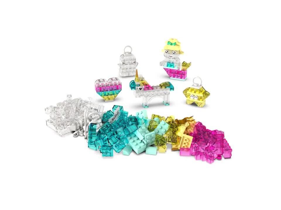 Lego Classic Transparent Box 340 pcs colourful bricks, UK version