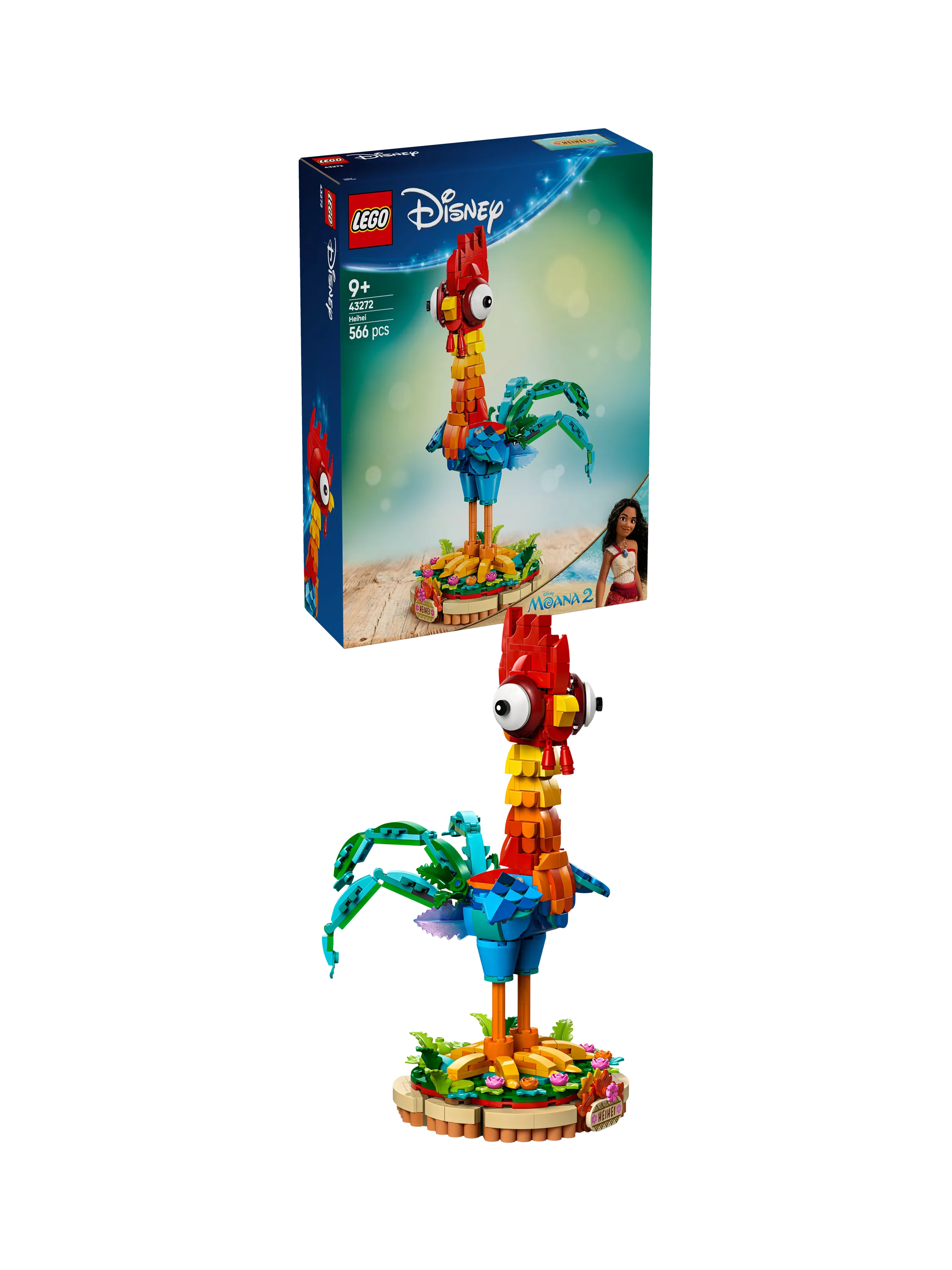 Lego Disney Moana 2 Heihei buildable animal toy, UK version