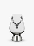 English Pewter Company Glencairn Whisky Crystal Glass Stag Tumbler 200ml - British product