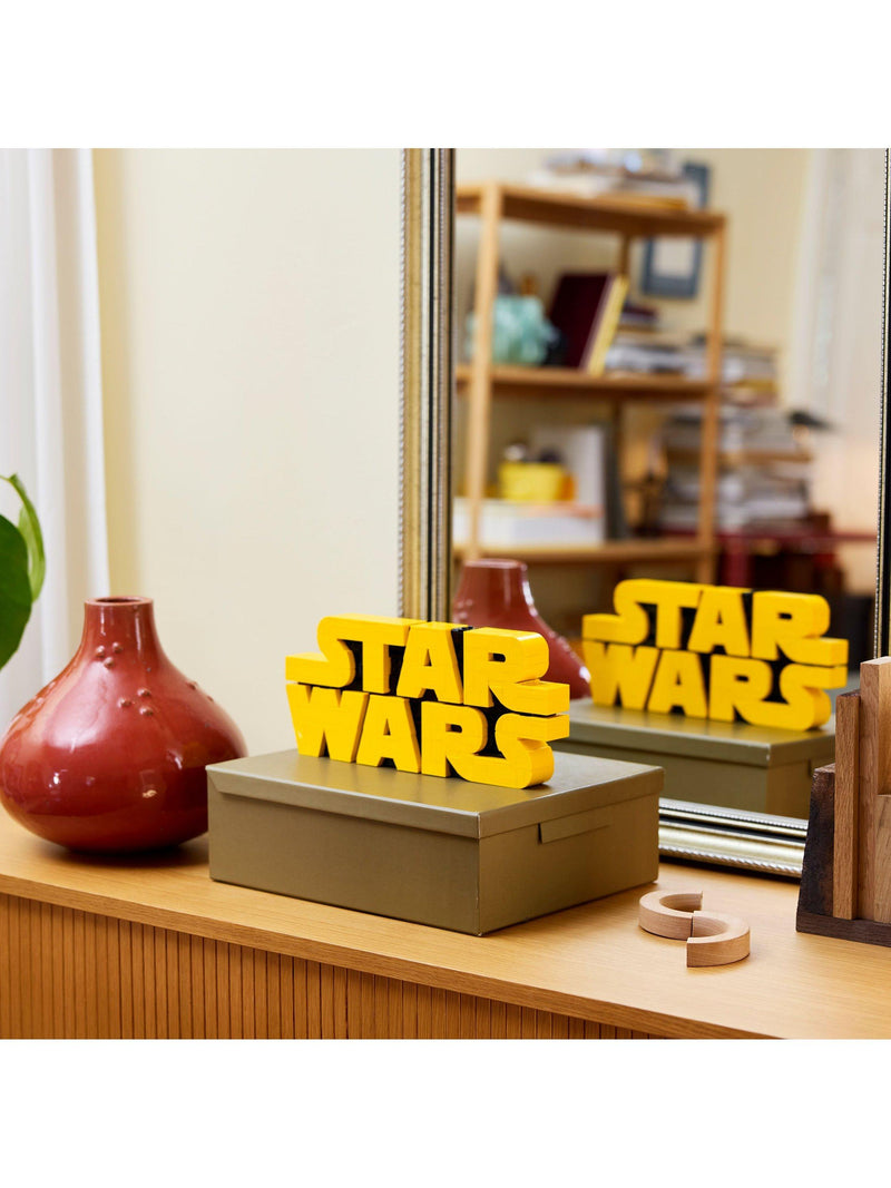 LEGO Star Wars brick-built logo sign building set, UK version