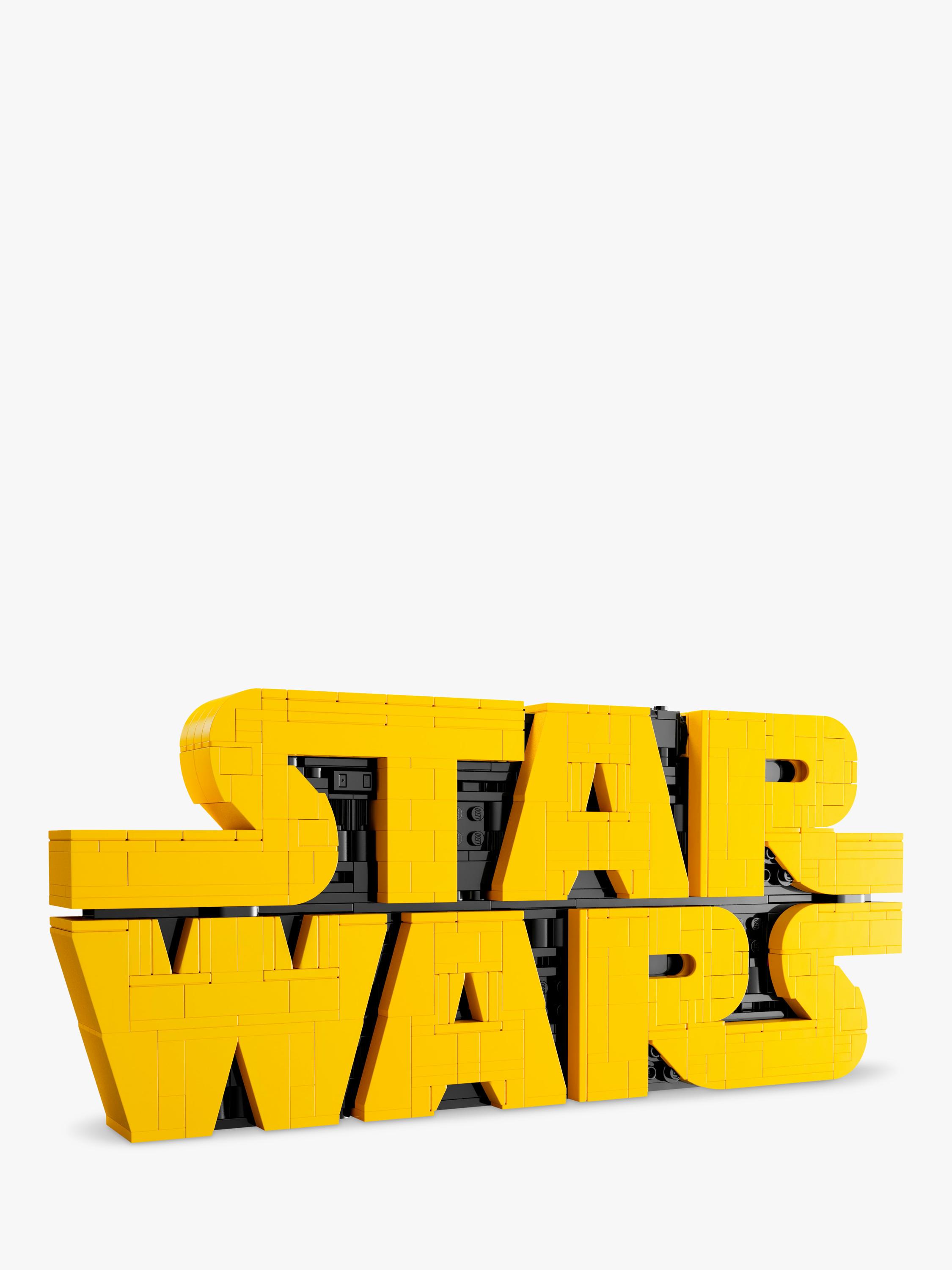 LEGO Star Wars brick-built logo sign building set, UK version