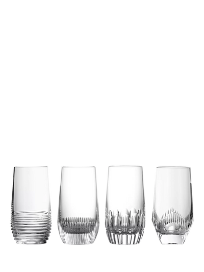 Mixology Cut Glass Highball, 430ml, Clear