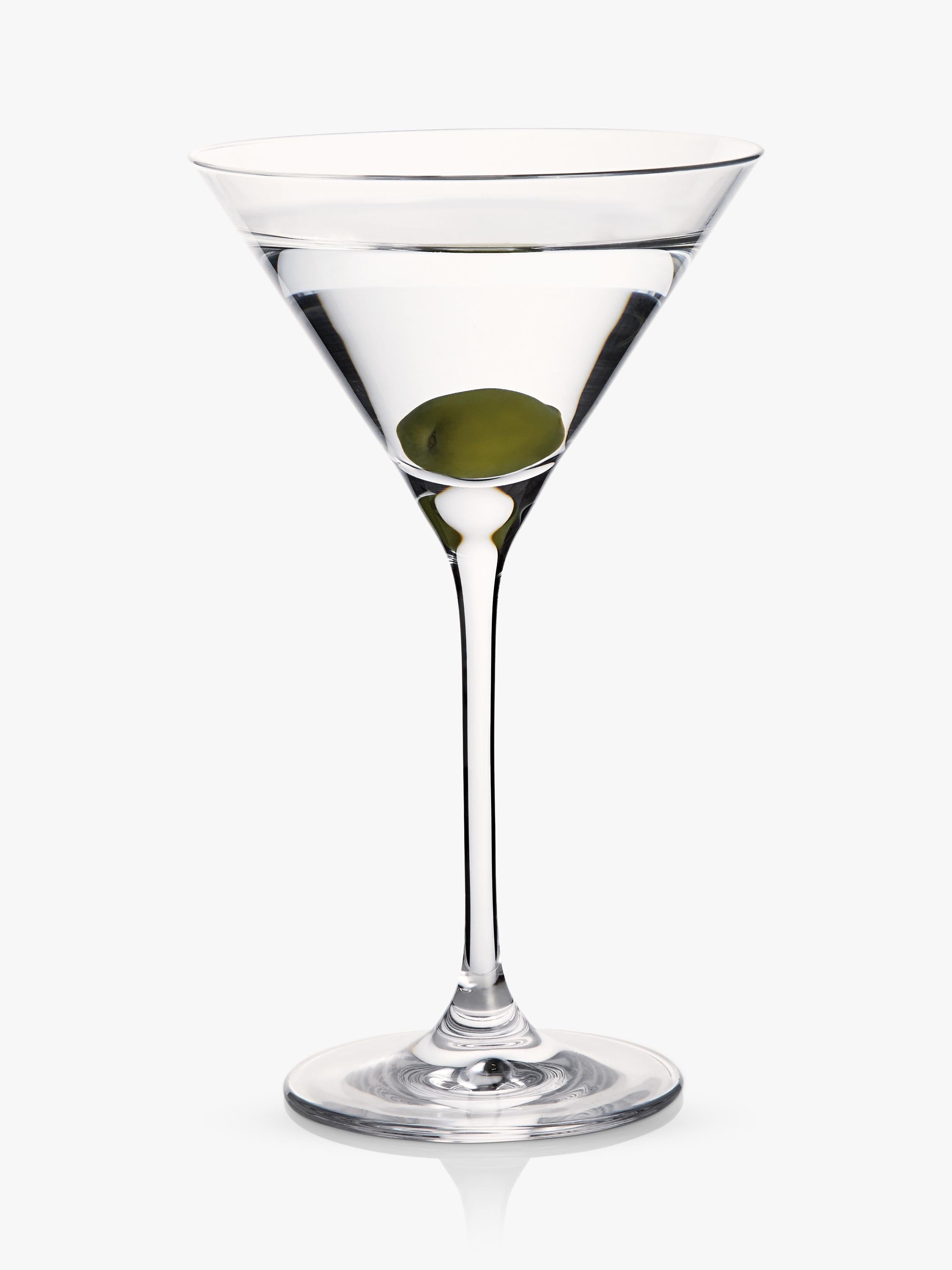 Set of four Waterford crystal martini glasses, 210ml capacity (British brand)