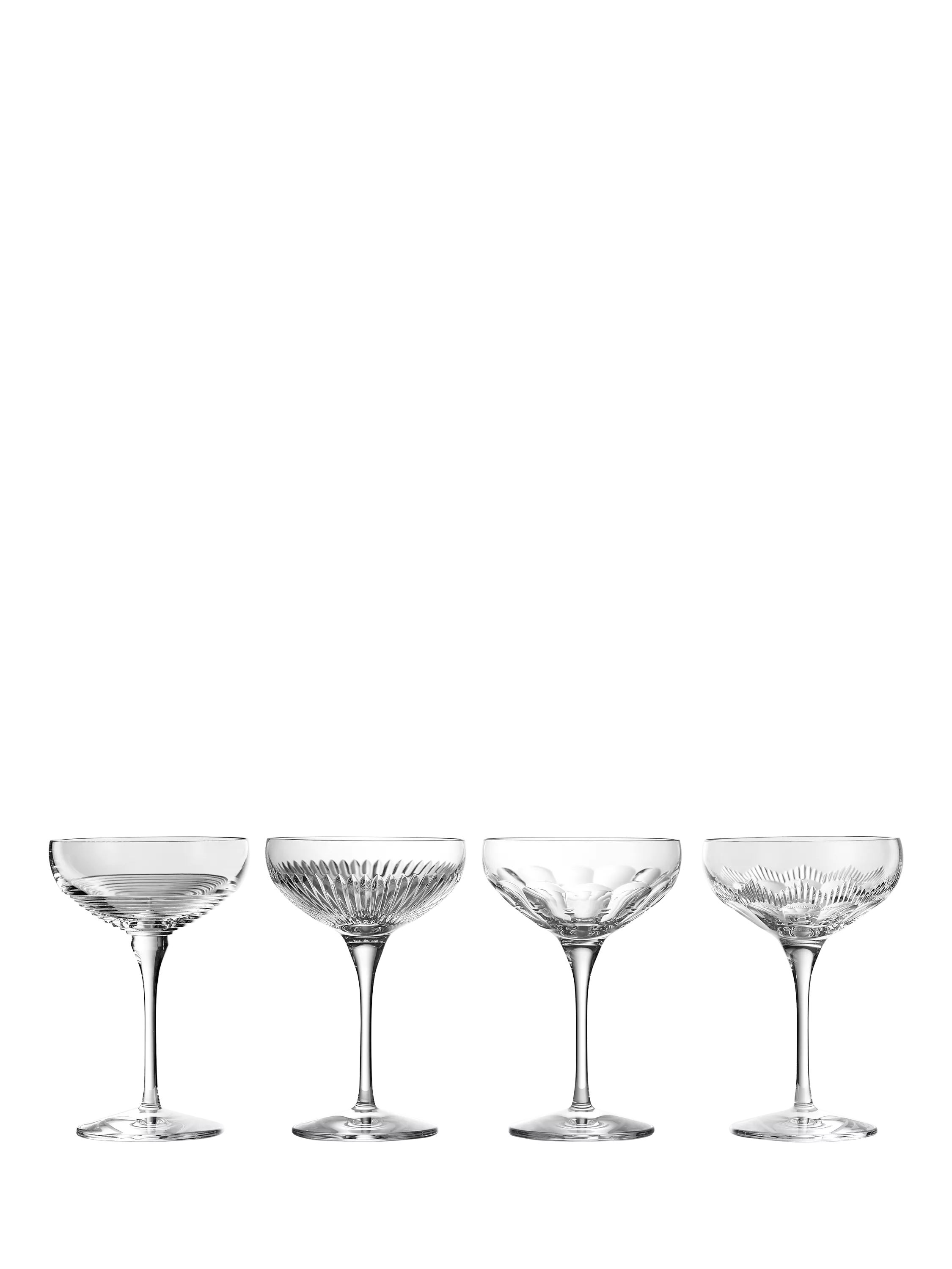 Waterford Crystal coupe cocktail glasses 280ml set (British brand)
