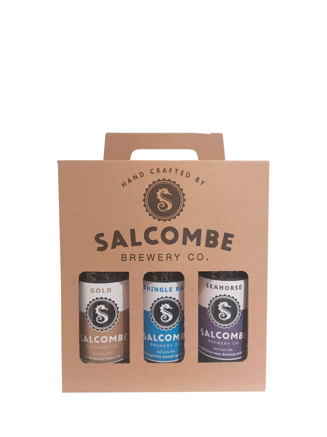Salcombe Brewery Co. beer pack with 3x500ml ales (British brand)