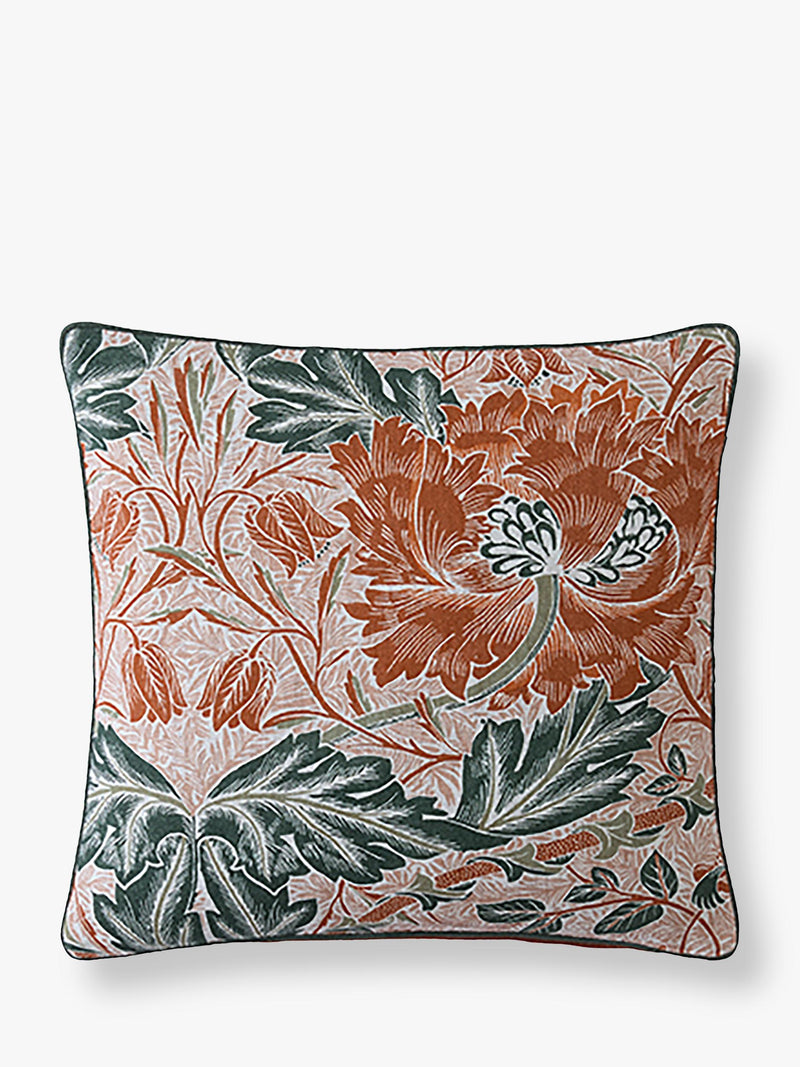 William Morris cushion honeysuckle tulip pattern (British brand)