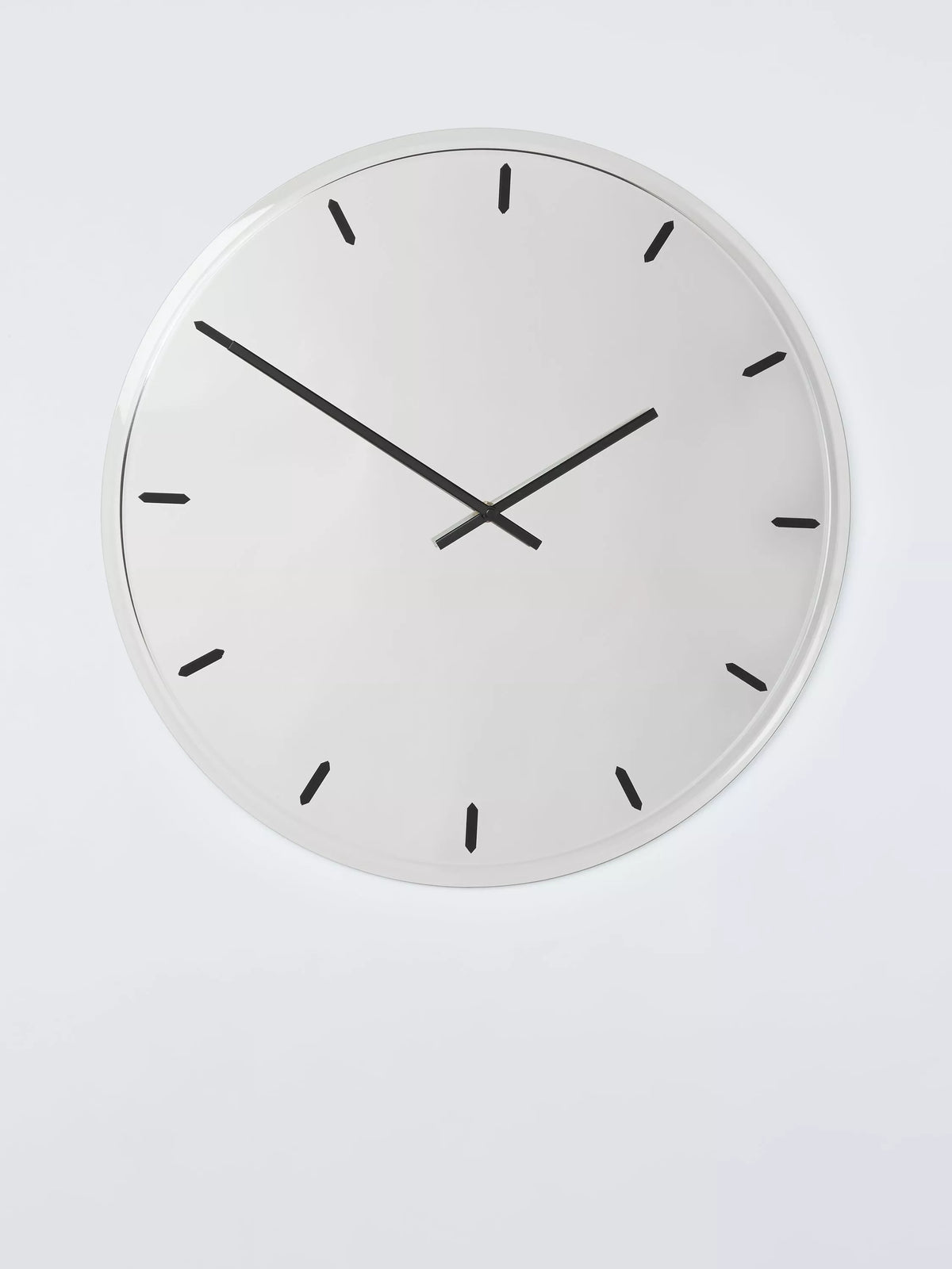 John Lewis 50cm glass wall clock with Arabic numerals, UK version