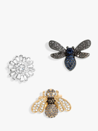 Nature-Inspired Brooch Set of 3 in Gift Box
