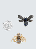 Jon Richard Bug Brooch Set Of 3 Multi