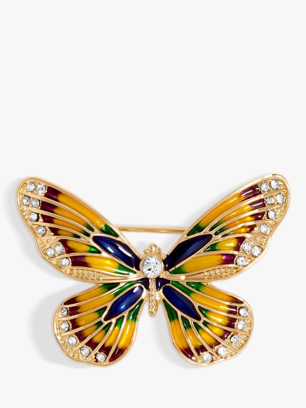 Gold-Plated Butterfly Brooch with Gift Box