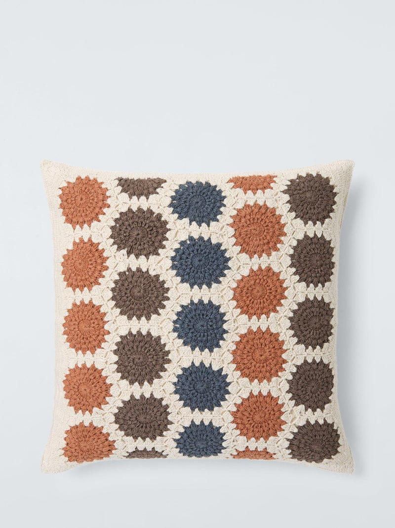 Farmhouse Crochet Cushion Multi