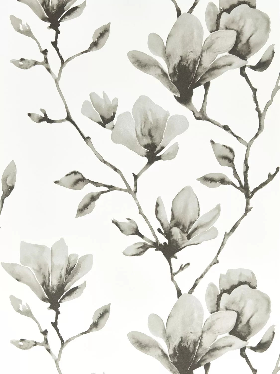 Harlequin lotus pattern wallpaper with soft metallic finish in wide width, UK version