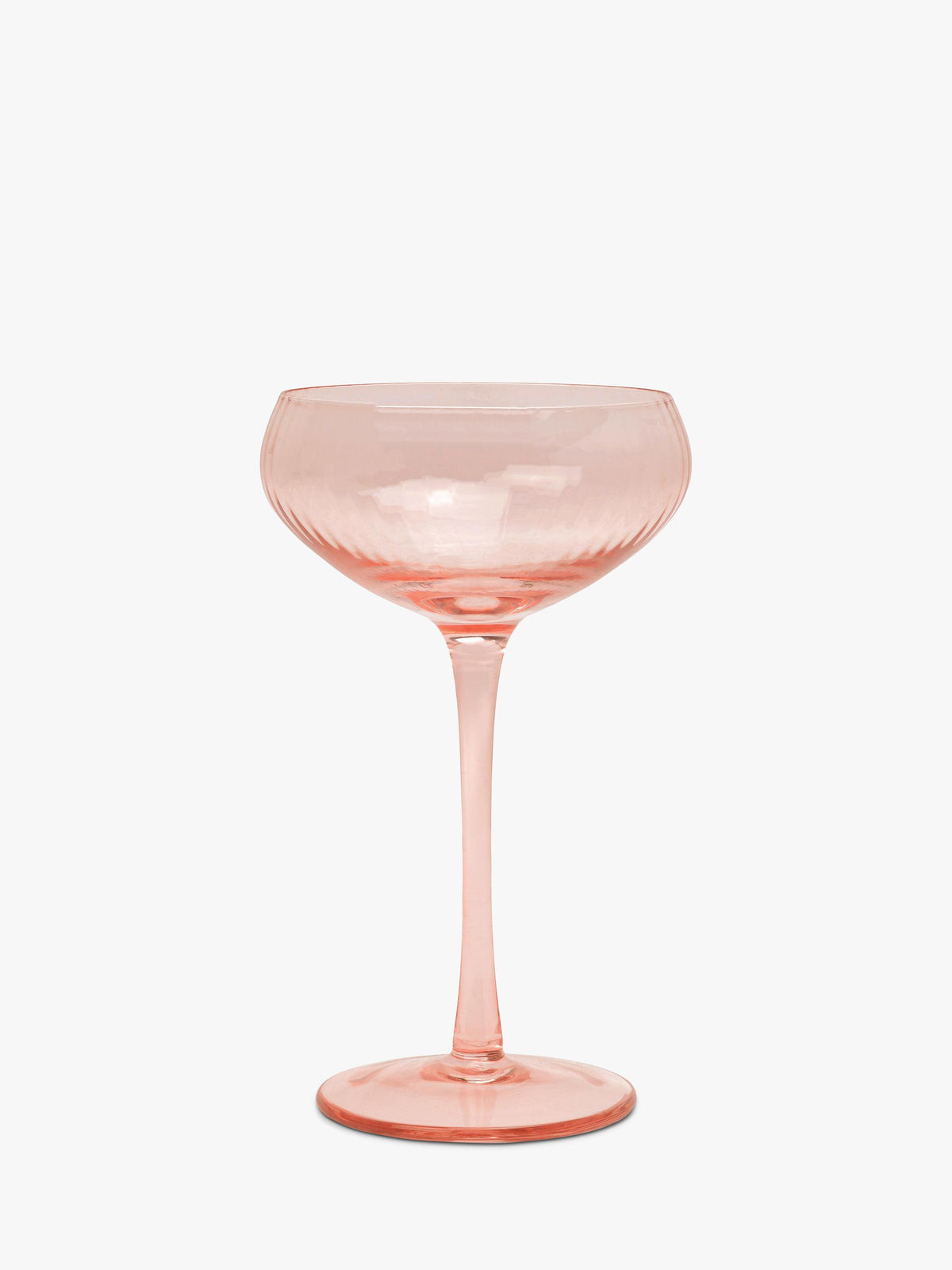 Lou Coupe Glass Set of 2 in Blush