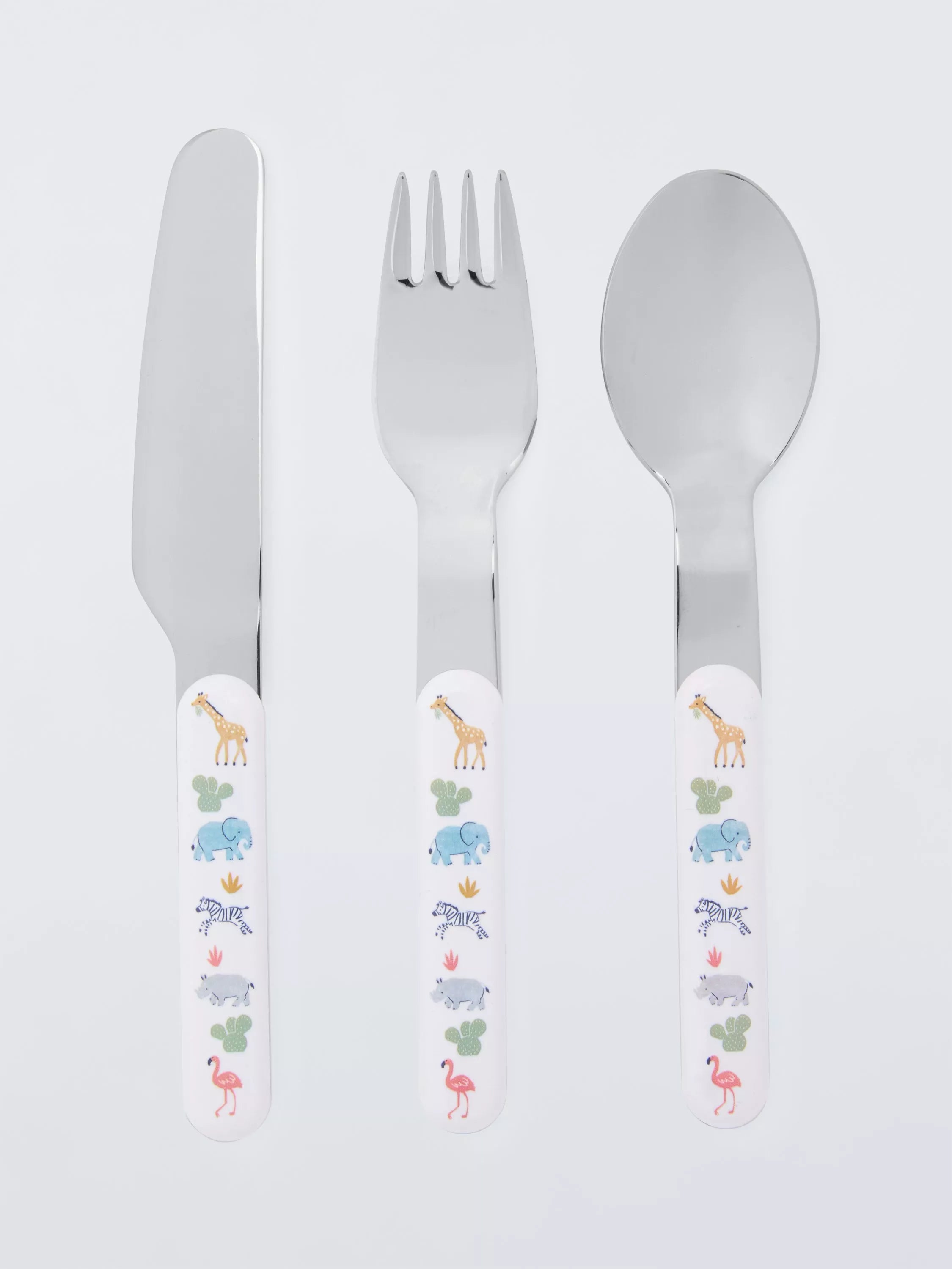 John Lewis Children's Safari Cutlery Set 3 Piece, UK version