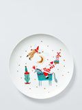 John Lewis Kids Christmas Jester Elf Porcelain Plate 20.3cm, imported from the UK