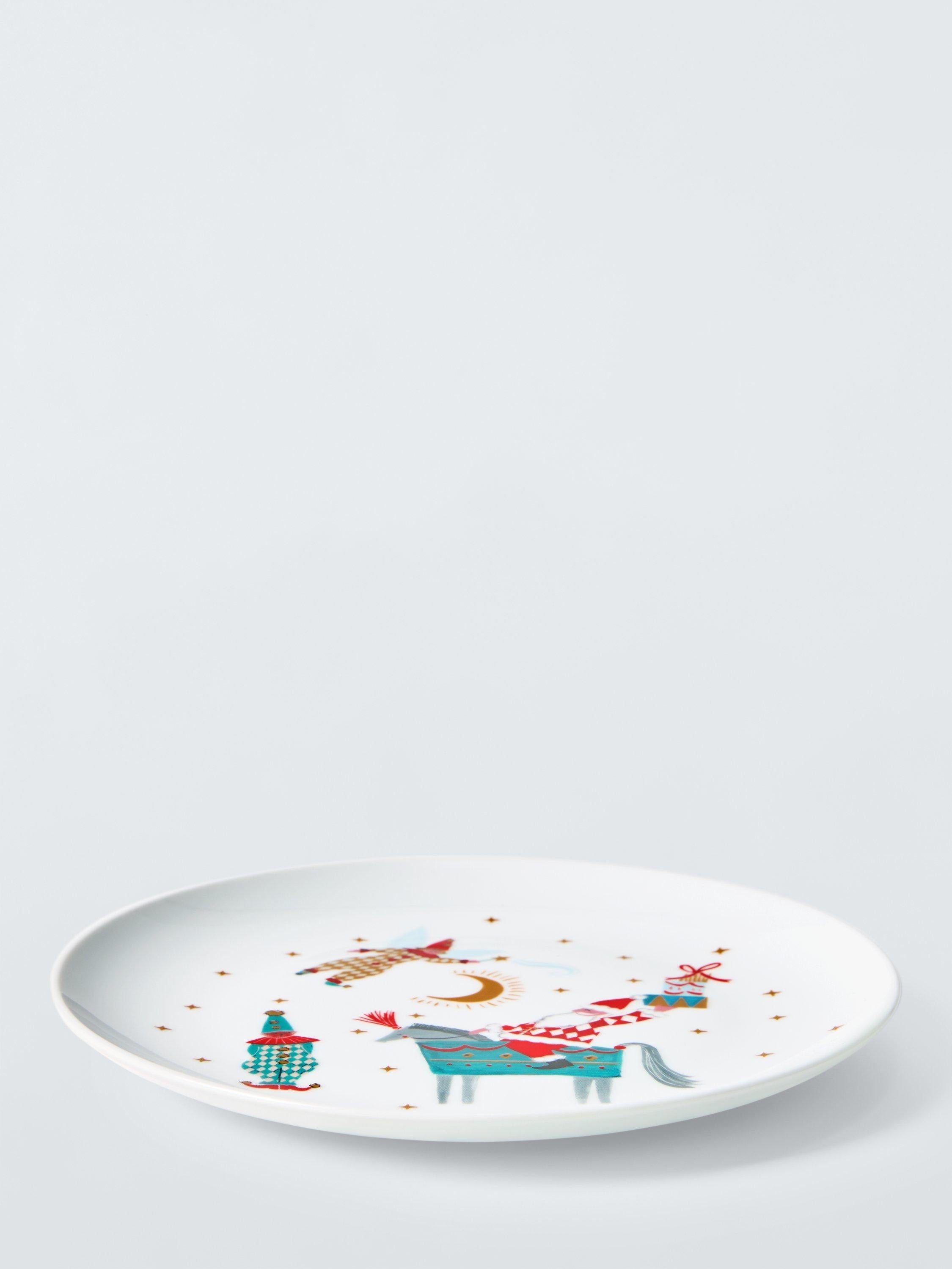 John Lewis Kids Christmas Jester Elf Porcelain Plate 20.3cm, imported from the UK