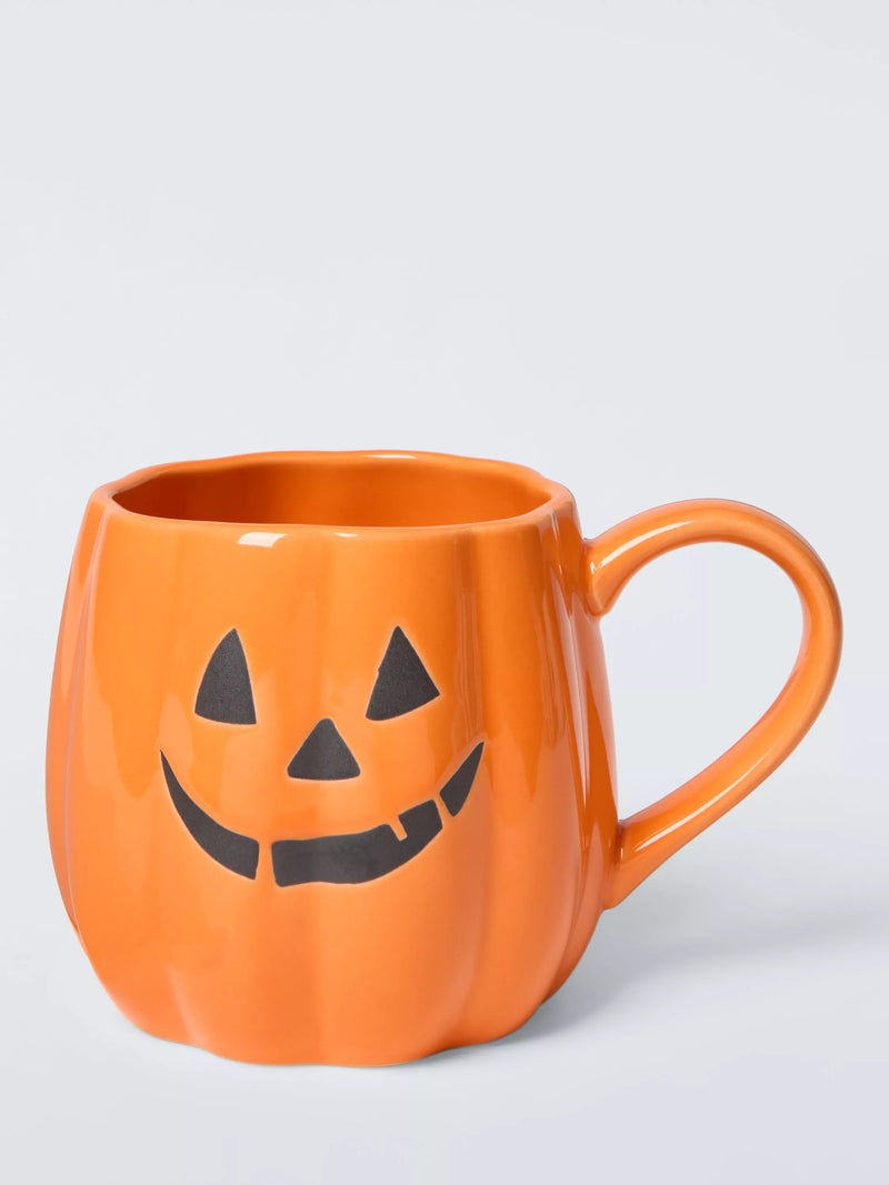 John Lewis orange pumpkin stoneware mug 350ml, UK version