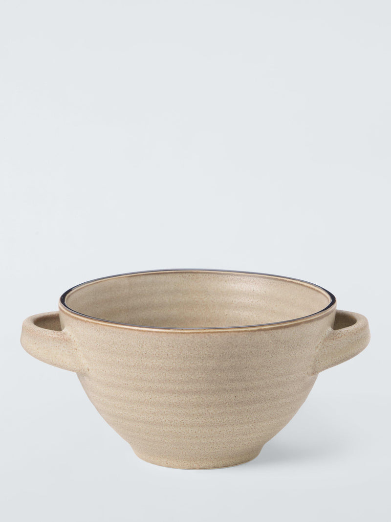 John Lewis Farmhouse Stoneware Soup Bowl 16cm, UK version