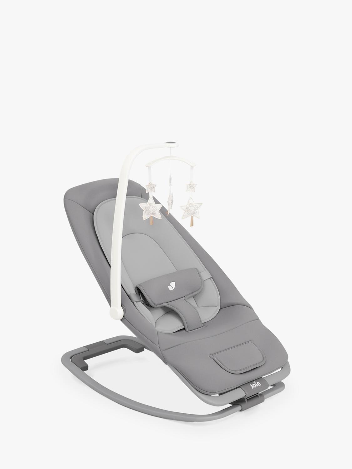 Compact Baby Rocker with Reclining Seat, Sounds, and Vibration for Newborns