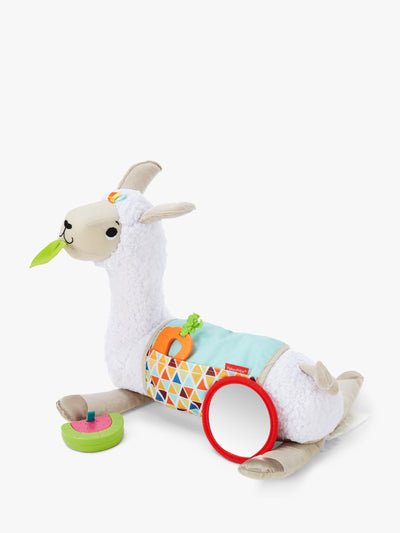 Plush Tummy Time Llama with Support Wedge, Blanket, and Interactive Toys