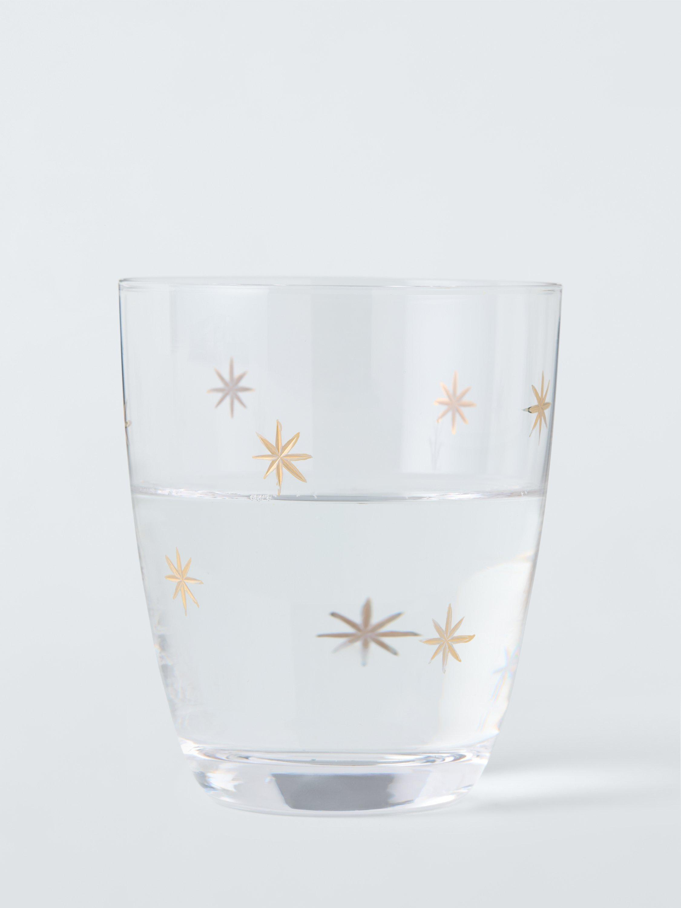 John Lewis Etched Star Glass Tumbler 365ml, UK version