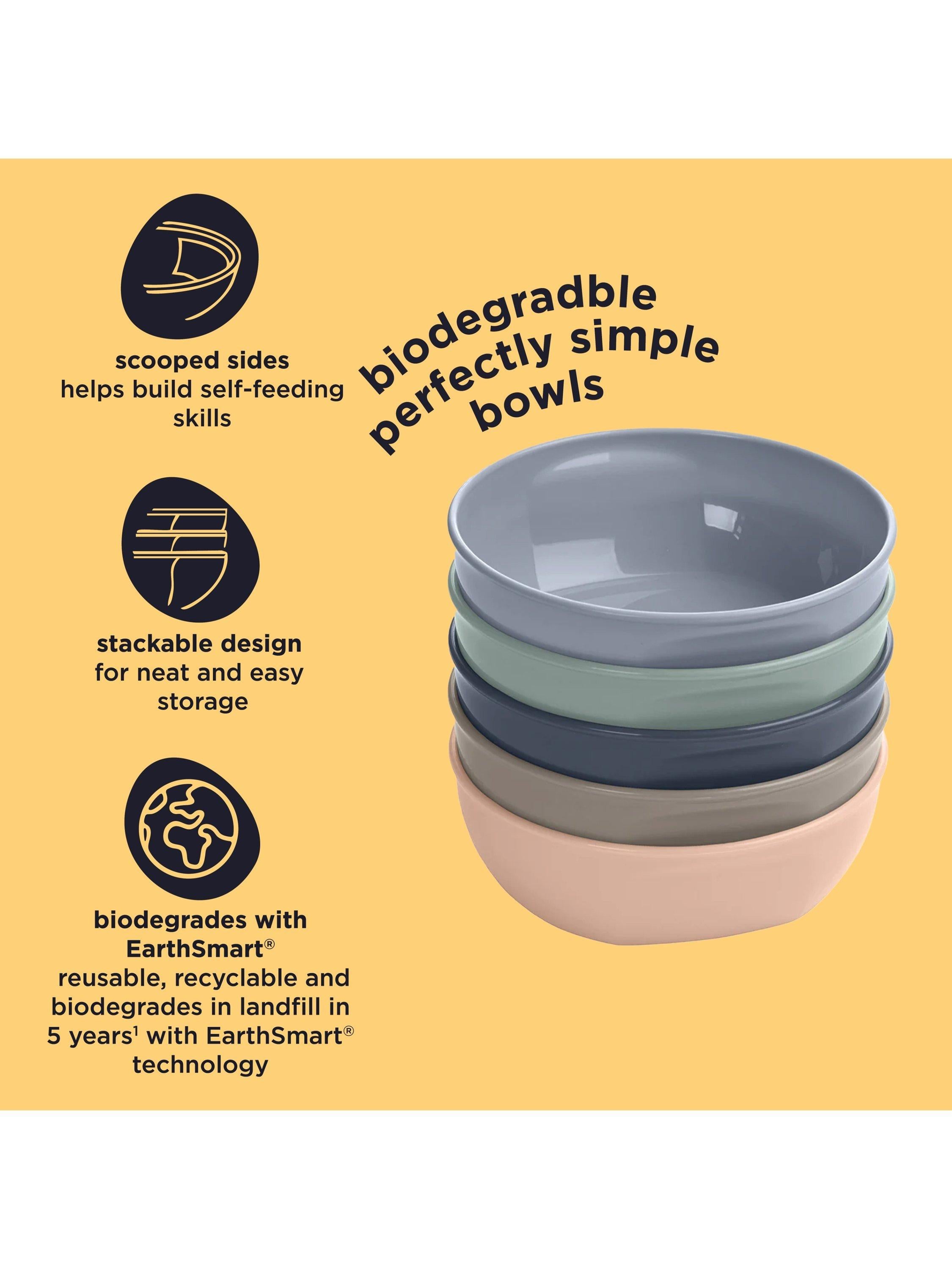 Vital Baby Nourish Simple Bowls Multi Pack of 5 (British brand)