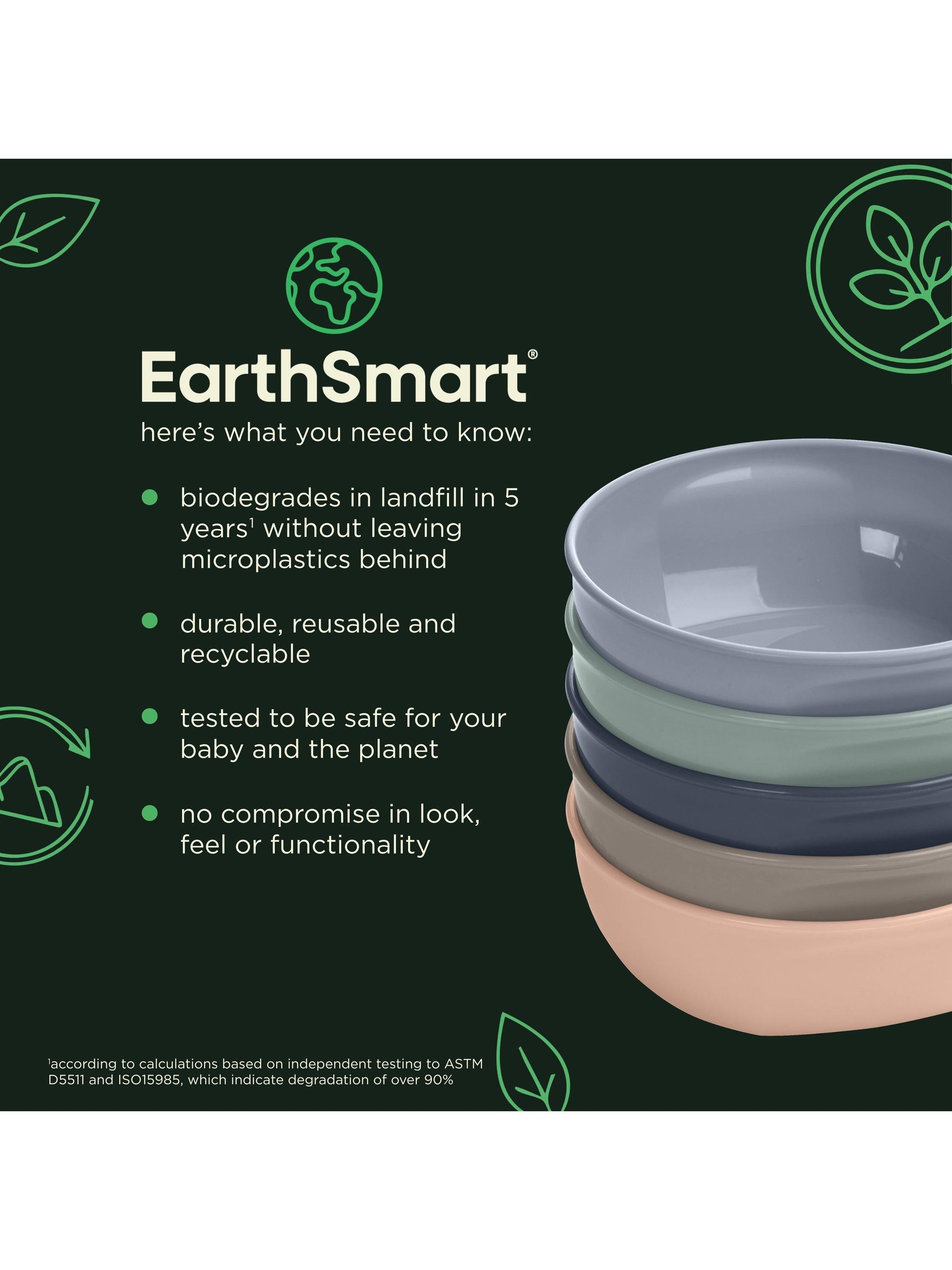 Vital Baby Nourish Simple Bowls Multi Pack of 5 (British brand)