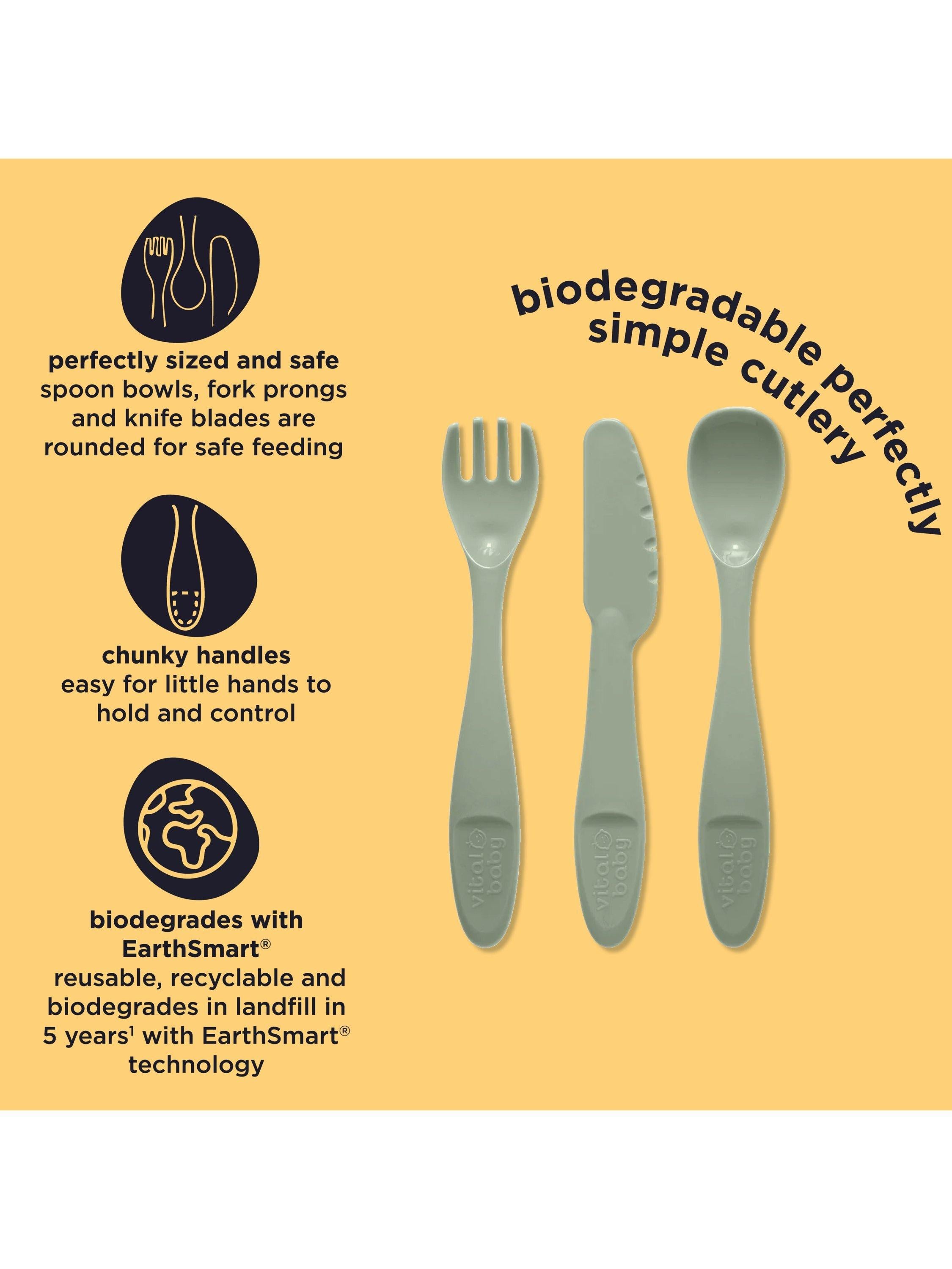 Vital Baby Toddler Cutlery Set 15 Pieces Multi (British brand)