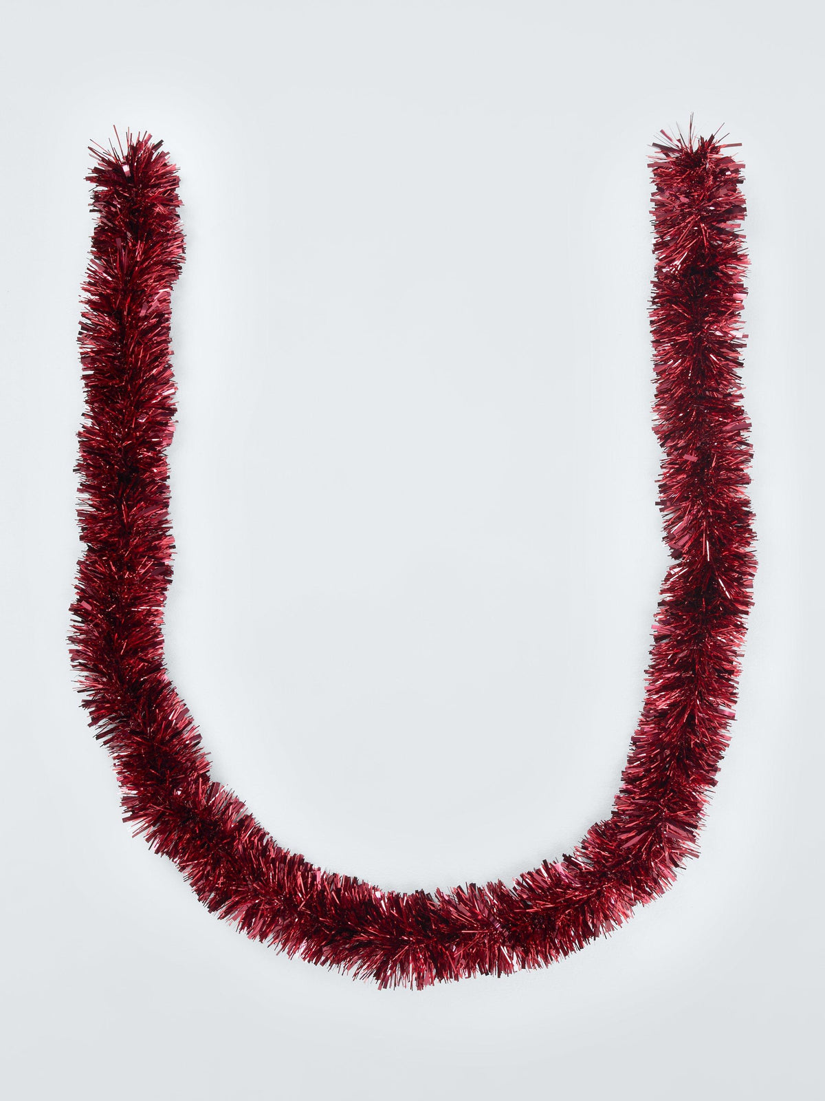 Chunky Burgundy Christmas Tinsel Festive Decoration