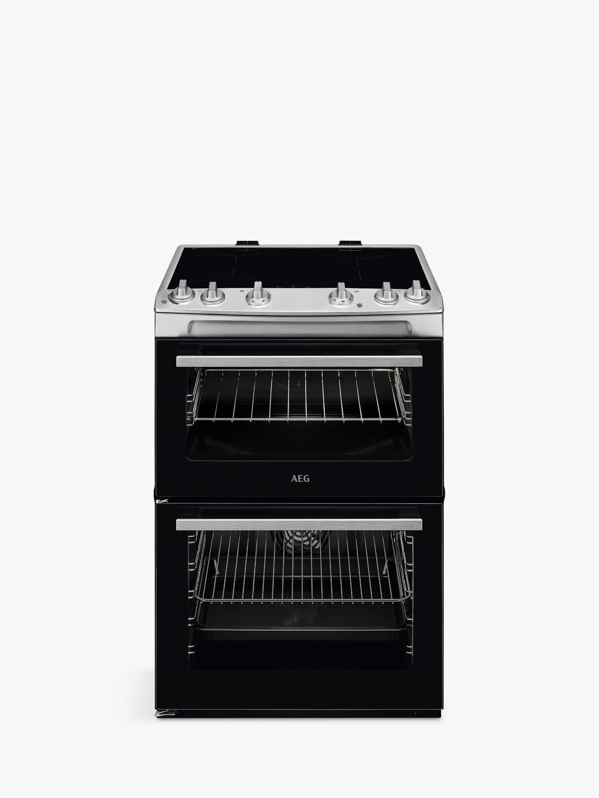 Stainless Steel Induction Hob and Electric Cooker with Steam Cleaning and XXL Capacity