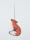 Ancient Wonders Beaded Fox Tree Decoration