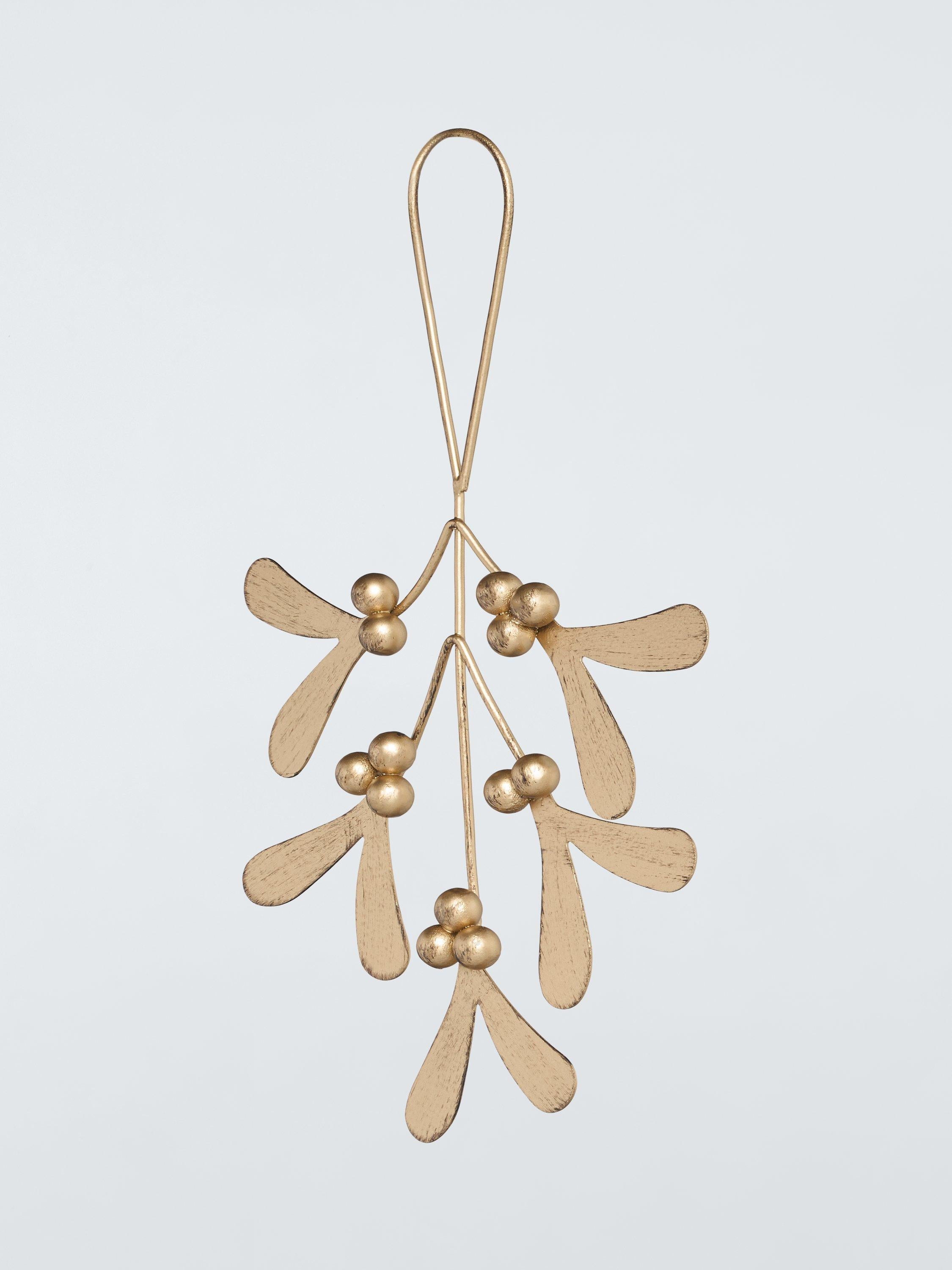 Ancient Wonders Metal Mistletoe Tree Decoration