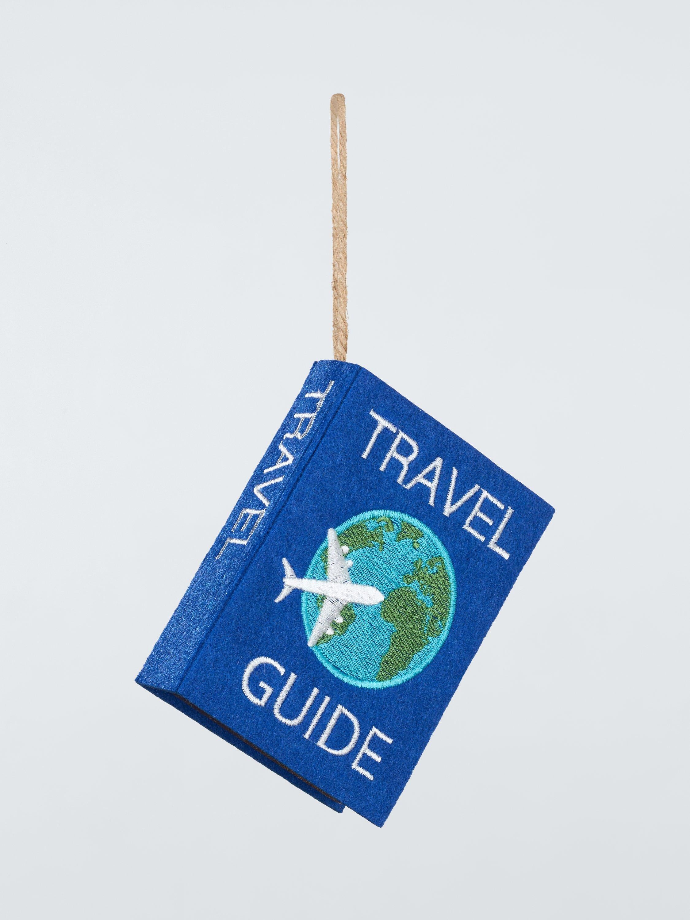 Travel Guide Book Christmas Tree Decoration