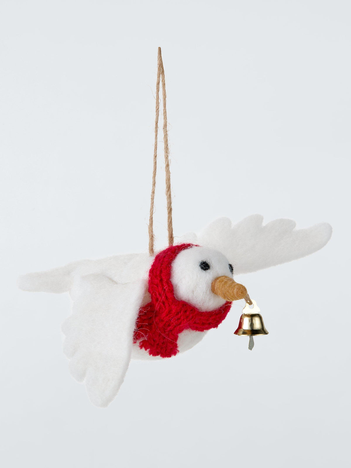 Felt Dove with Bell Tree Decoration