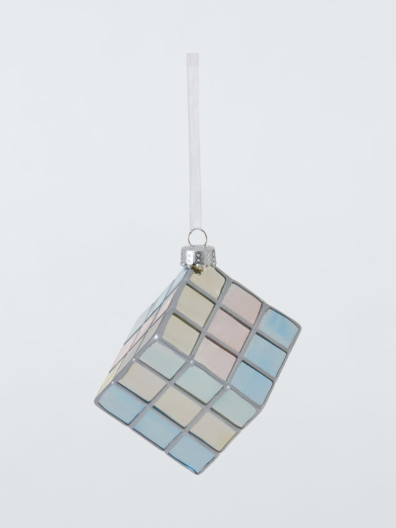 Retro Puzzle Cube Christmas Bauble