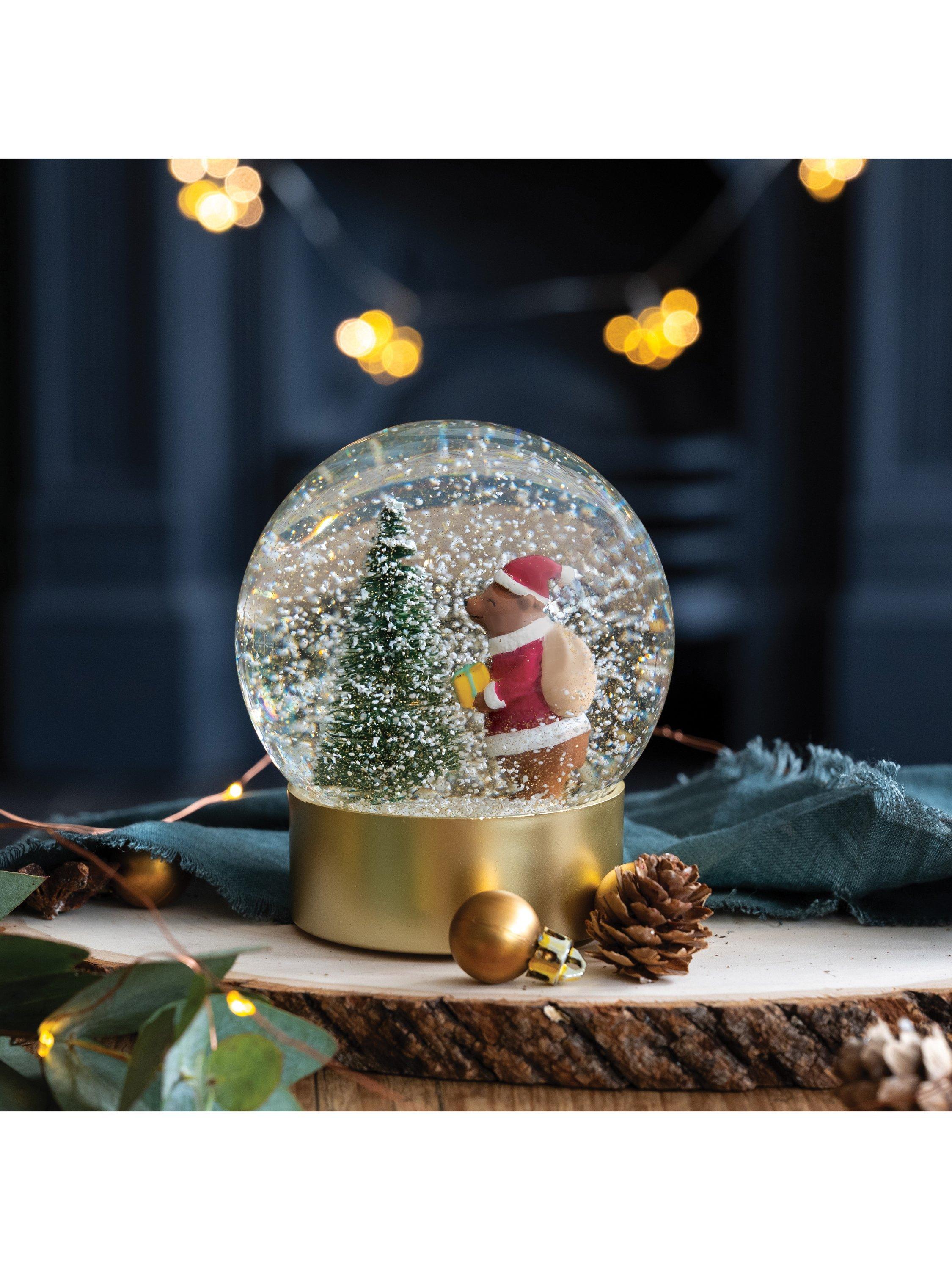 John Lewis Santa Bear snowglobe Christmas decoration 12.5cm height, UK version