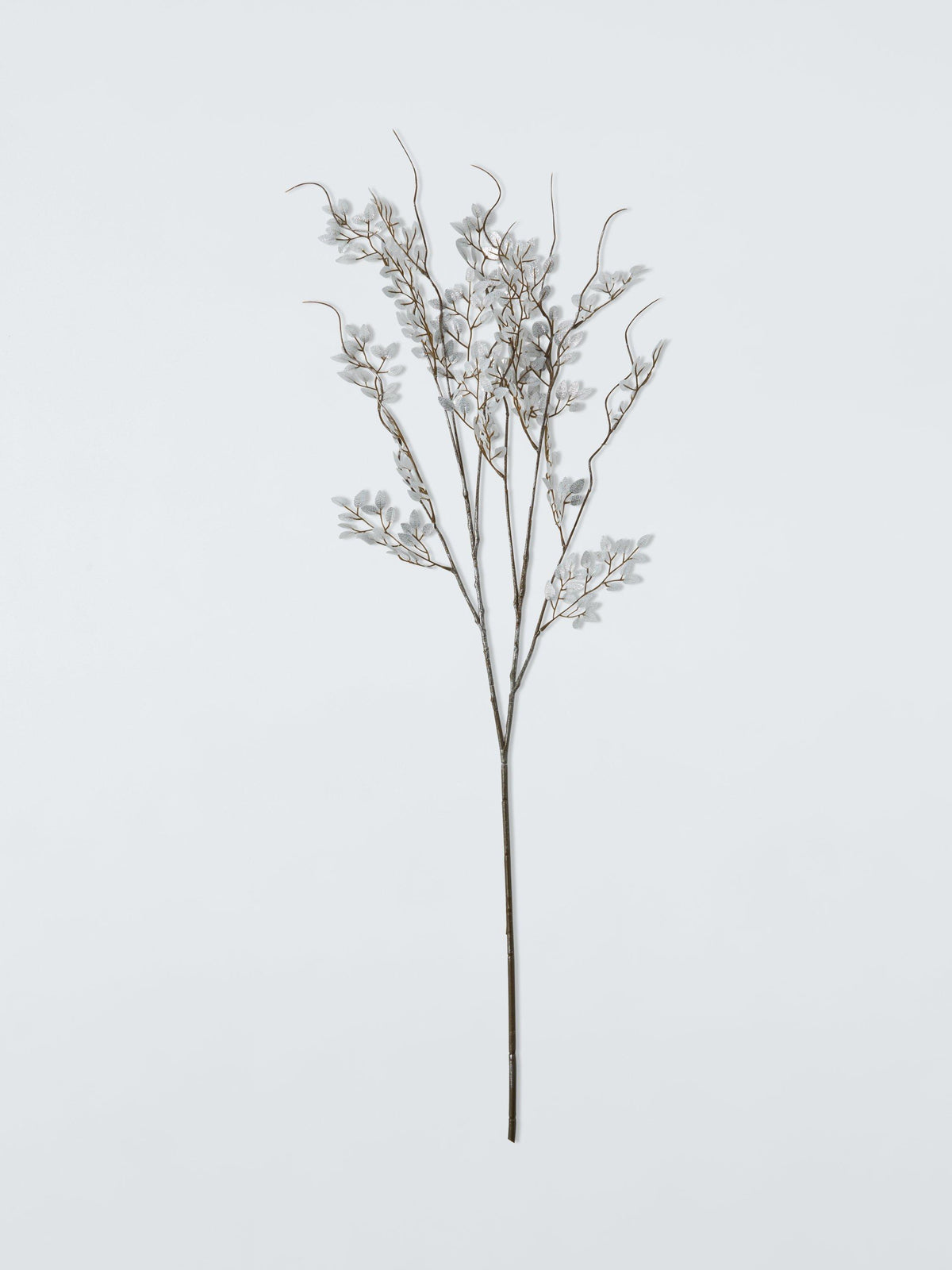 Silver Metallic Leaf Spray for Wreaths and Home Decor
