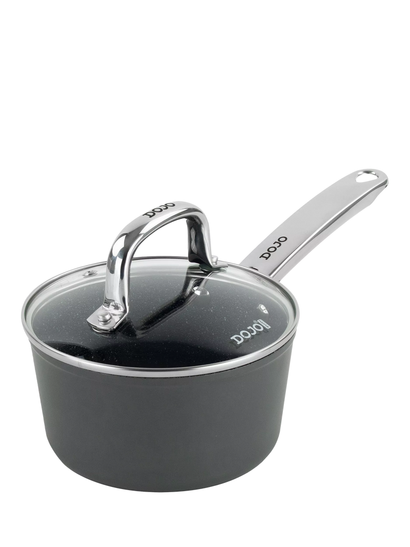 Dojo Yumi Neverstick non-stick saucepan with lid - British product