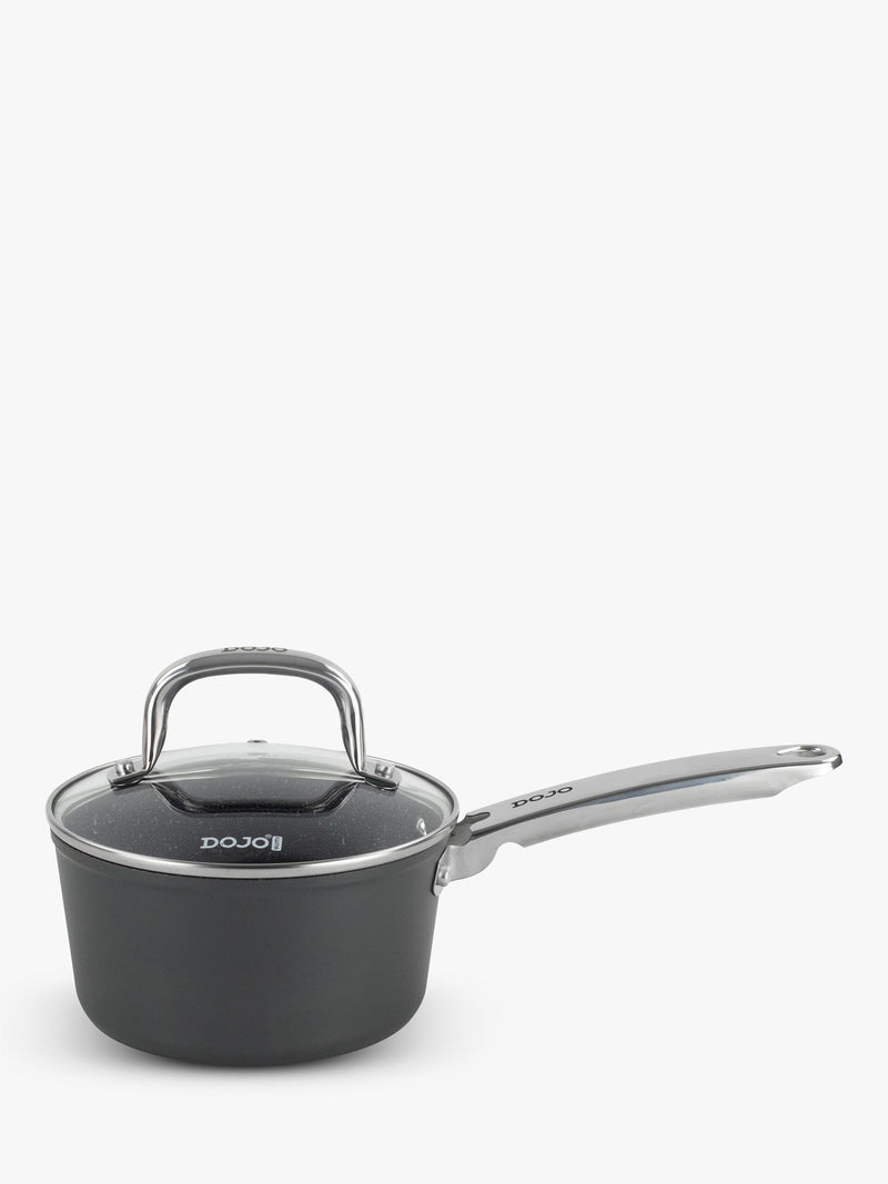 Dojo Yumi Neverstick non-stick saucepan with lid - British product